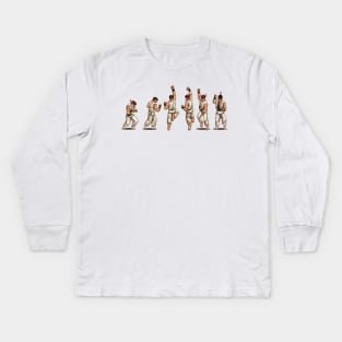 Street Fighter 2 Ryu Shoryuken Kids Long Sleeve T-Shirt